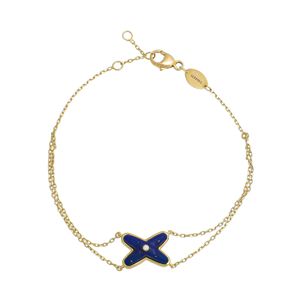 Chaumet 18K Pink Gold Lapis Lazuli Diamond Jeux De Liens Bracelet-Chaumet-THE CLOSET