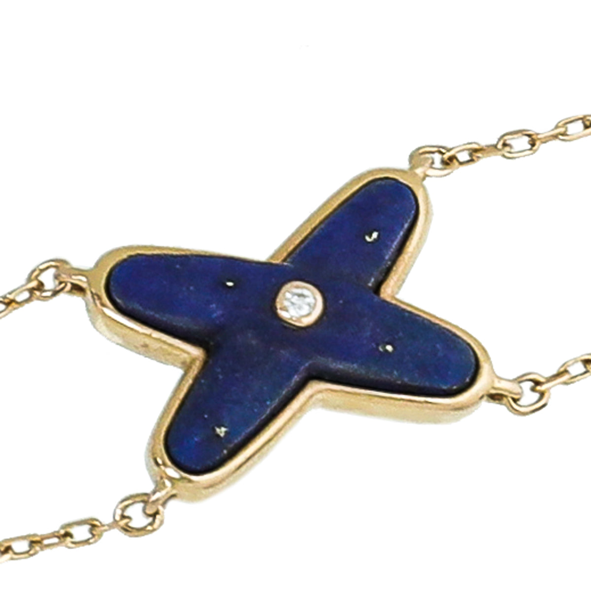 Chaumet 18K Pink Gold Lapis Lazuli Diamond Jeux De Liens Bracelet-Chaumet-THE CLOSET