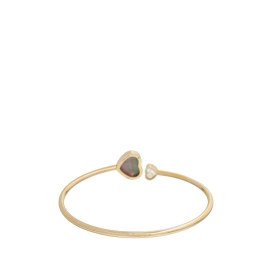 Chopard 18K Rose Gold Diamond Happy Tahitian Pearl Medium Bracelet
