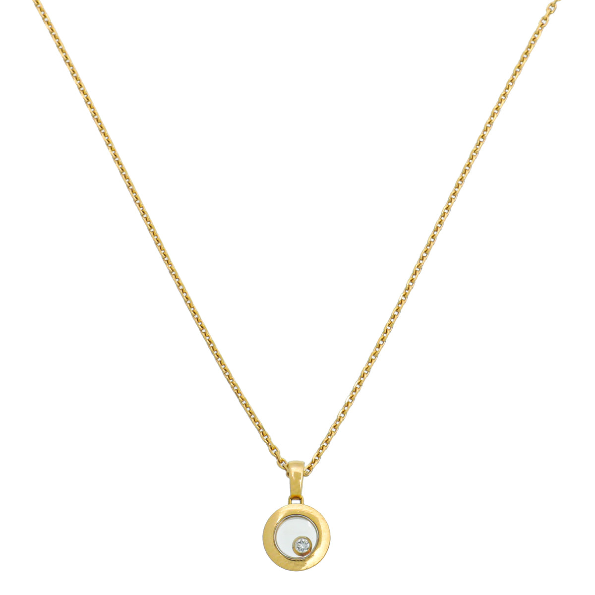 Chopard 18K Yellow Gold Diamonds Happy Icons Necklace-Chopard-THE CLOSET