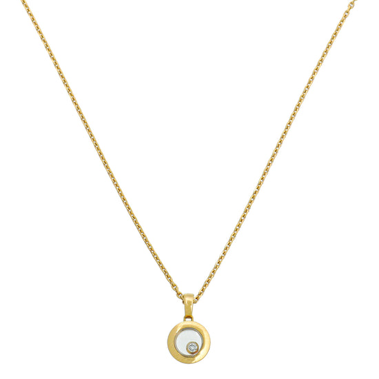 Chopard 18K Yellow Gold Diamonds Happy Icons Necklace