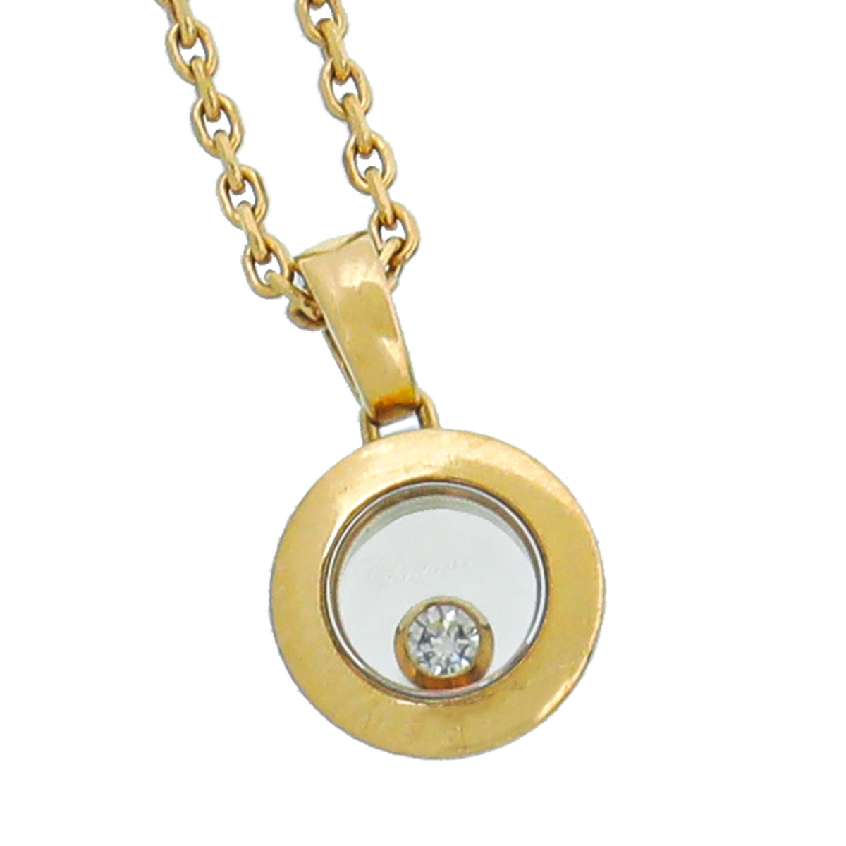 Chopard 18K Yellow Gold Diamonds Happy Icons Necklace-Chopard-THE CLOSET