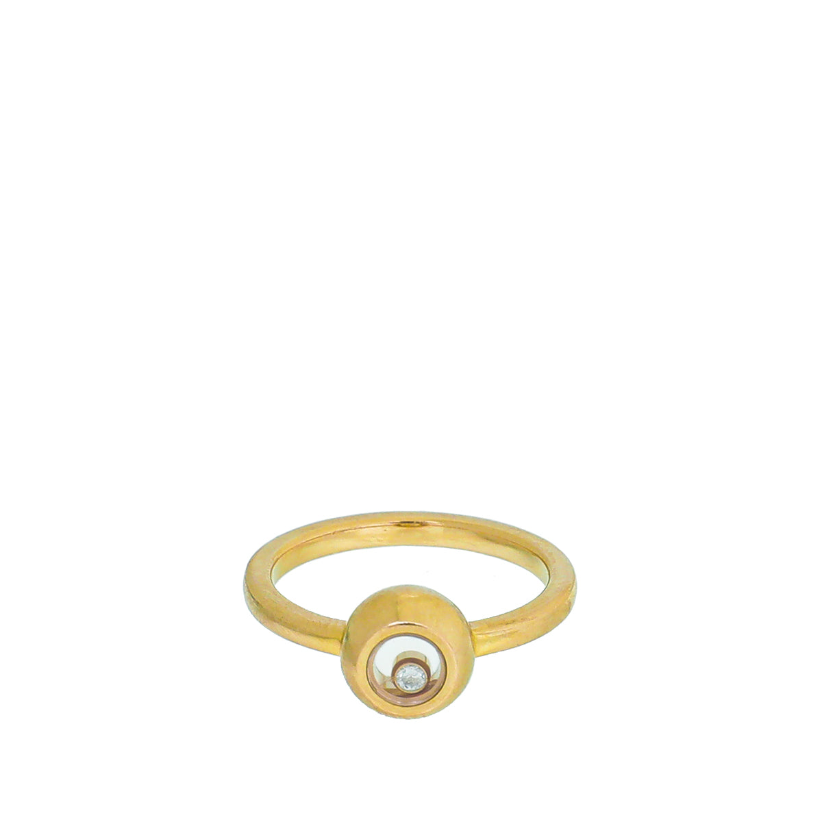 Chopard 18K Rose Gold Diamond Happy Ring