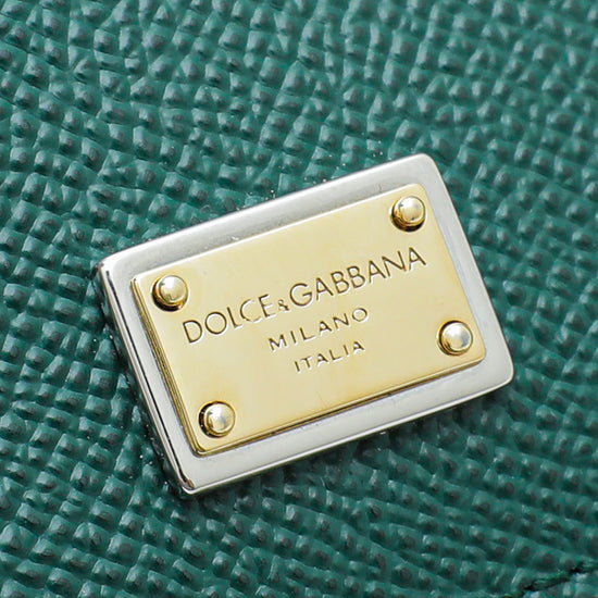 Dolce & Gabbana Emerald Green Sicily Small Bag