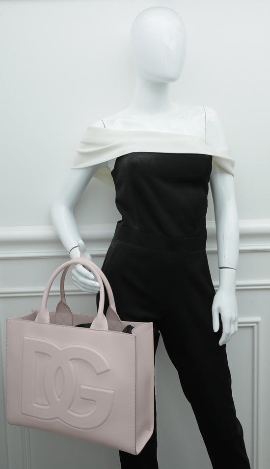 Dolce & Gabbana Light Pink DG Daily Shopper Small Bag – The Closet