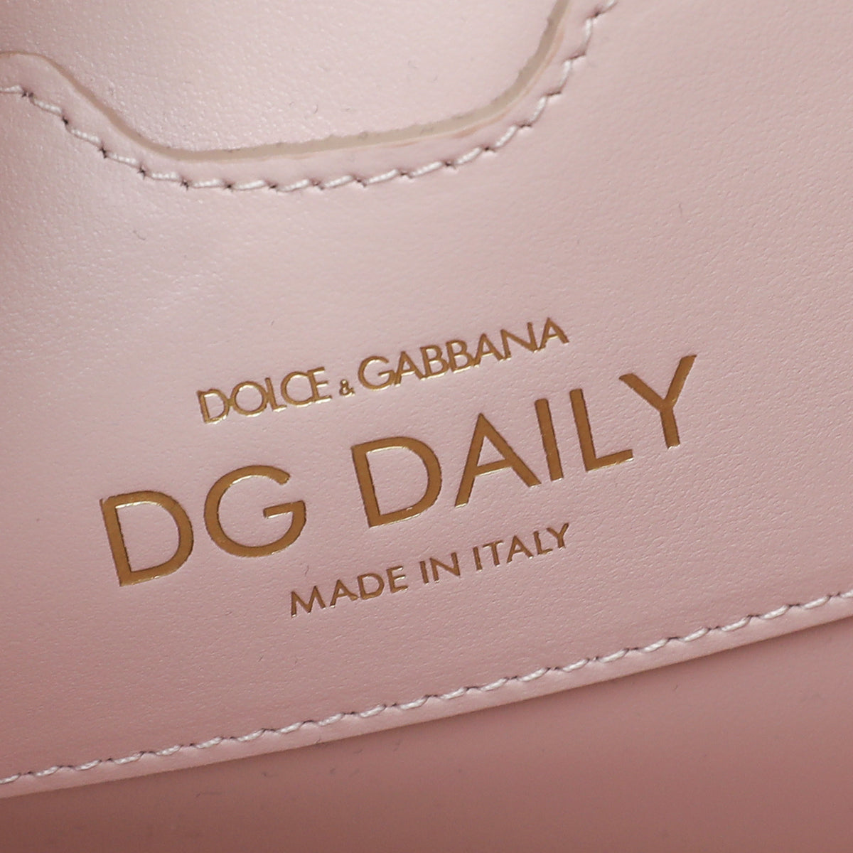 Dolce & Gabbana Light Pink DG Daily Shopper Small Bag