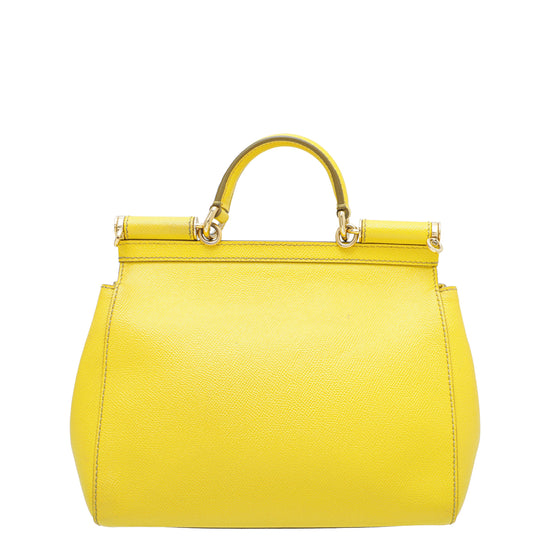 Dolce & Gabbana Yellow Sicily Medium Bag