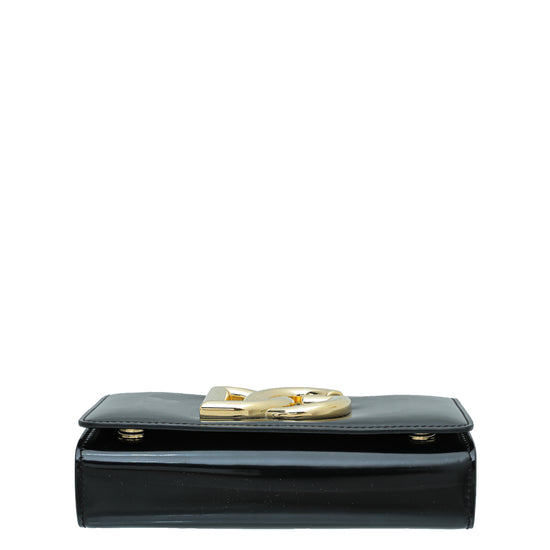 Dolce & Gabbana Black DG 3.5 Polished Phone Chain Bag