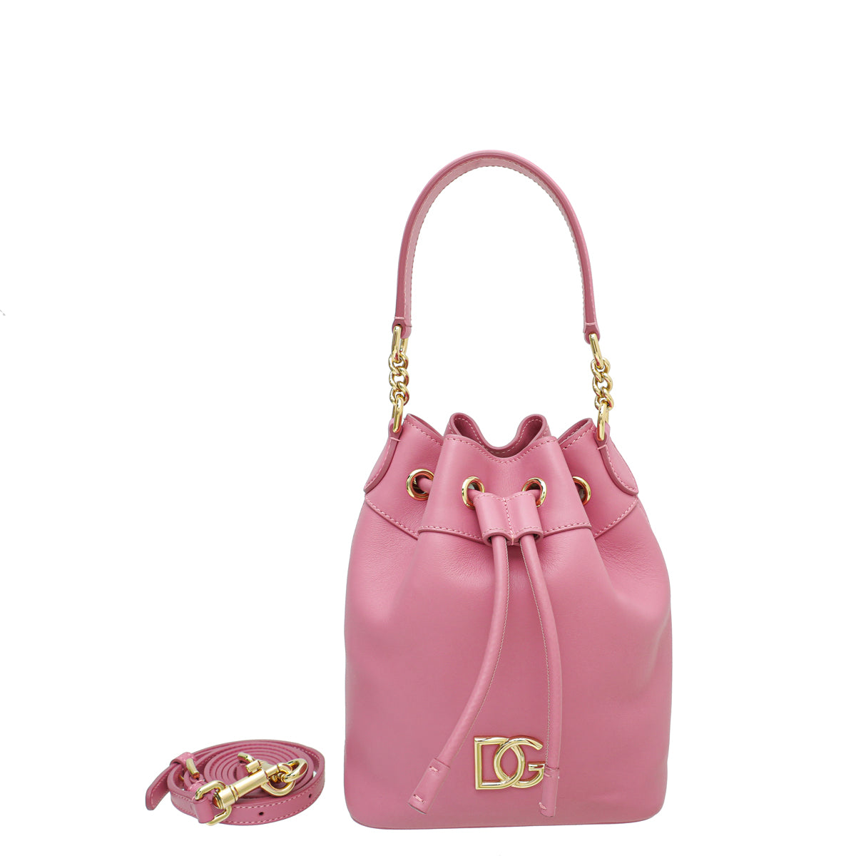Dolce & Gabbana Pink DG Millenials Bucket Bag-Dolce & Gabbana-THE CLOSET