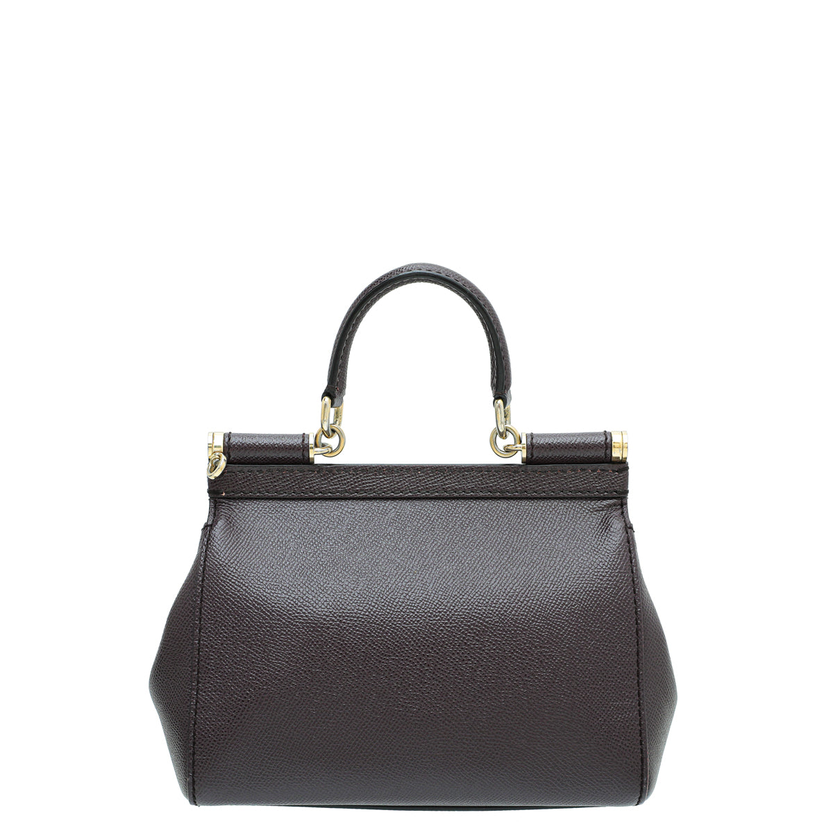 Dolce & Gabbana Prune Dauphine Sicily Small Bag-Dolce & Gabbana-THE CLOSET