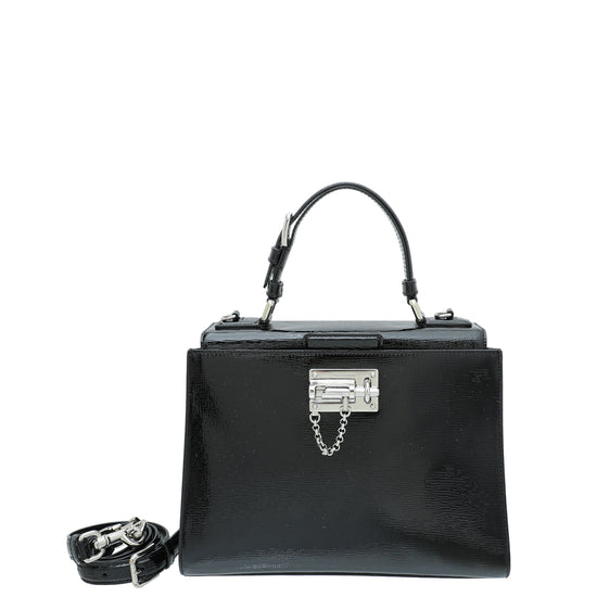 Dolce & Gabbana Black Miss Monica Medium Top Handle Bag