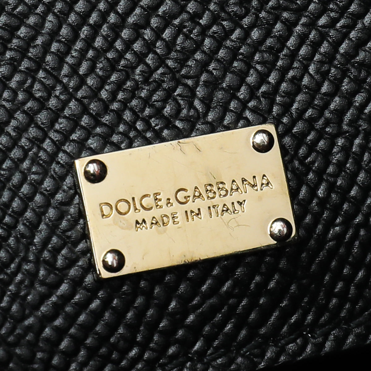 Dolce & Gabbana Black Dauphine Sicily Print Medium Bag