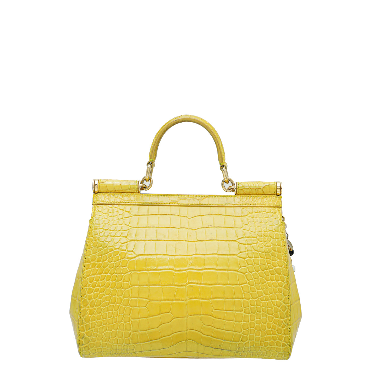 Dolce & Gabbana 'sicily Small' Shoulder Bag in Yellow