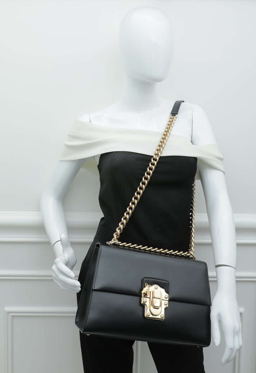 Dolce & Gabbana Black Lucia Large Bag
