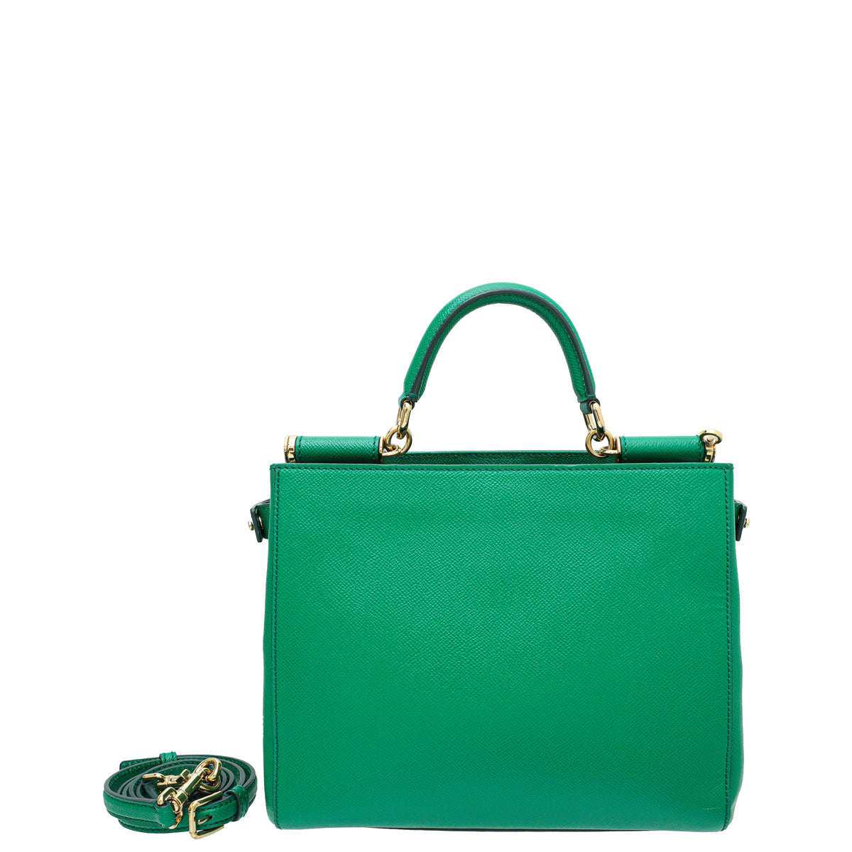 Dolce & Gabbana Green Dauphine Sicily Shopper Medium Bag-Dolce & Gabbana-THE CLOSET