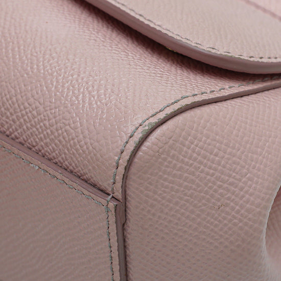 Dolce & Gabbana Light Pink Dauphine Sicily Micro Bag