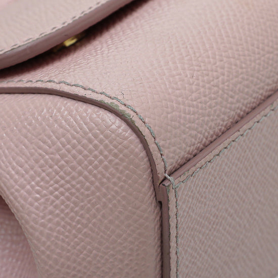 Dolce & Gabbana Light Pink Dauphine Sicily Micro Bag
