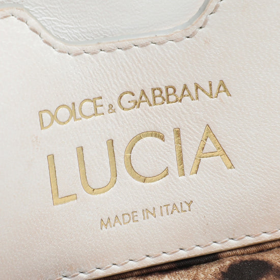 Dolce & Gabbana White Lucia Quilted Studs Embellished Bag