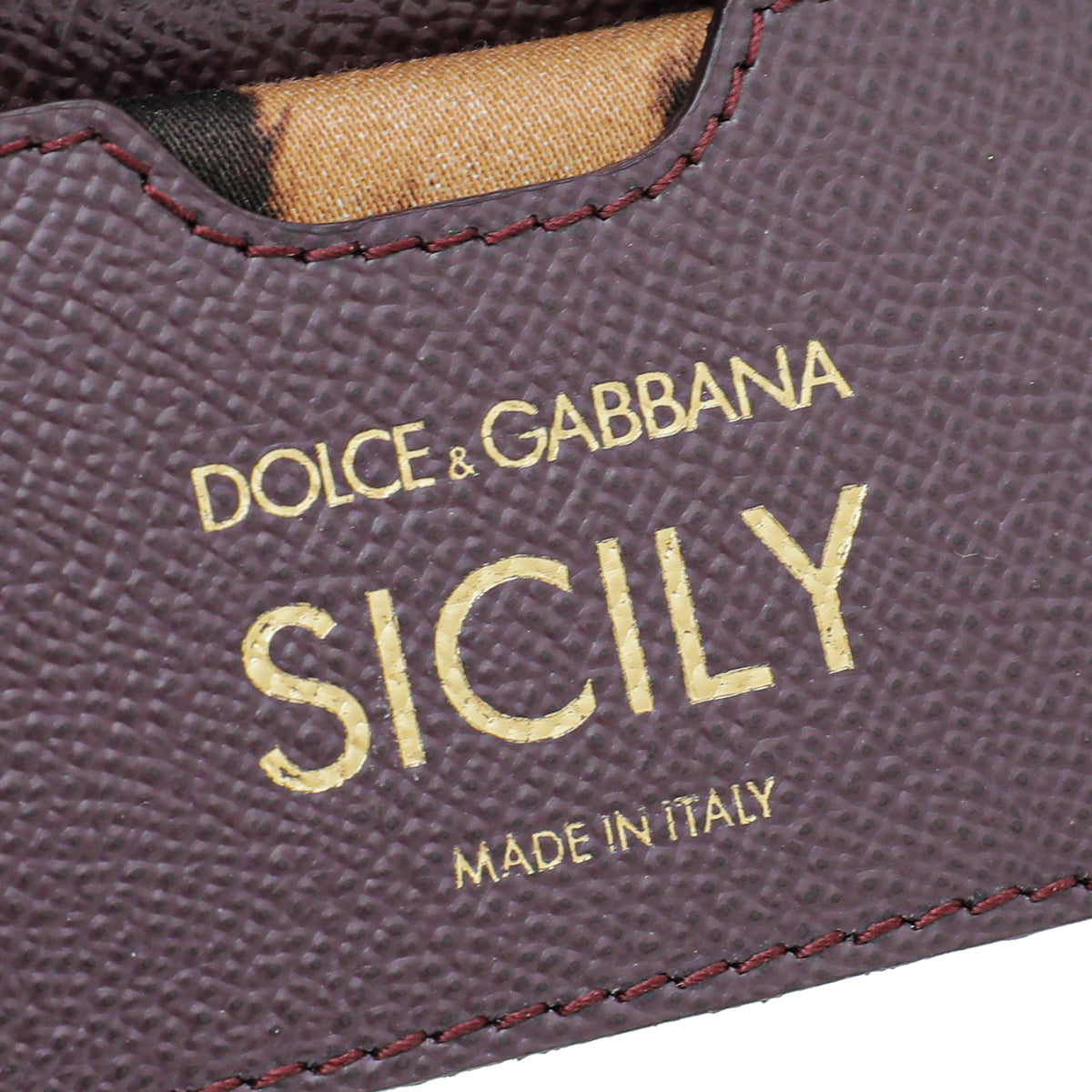Dolce & Gabbana Aubergine Sicily Small Bag
