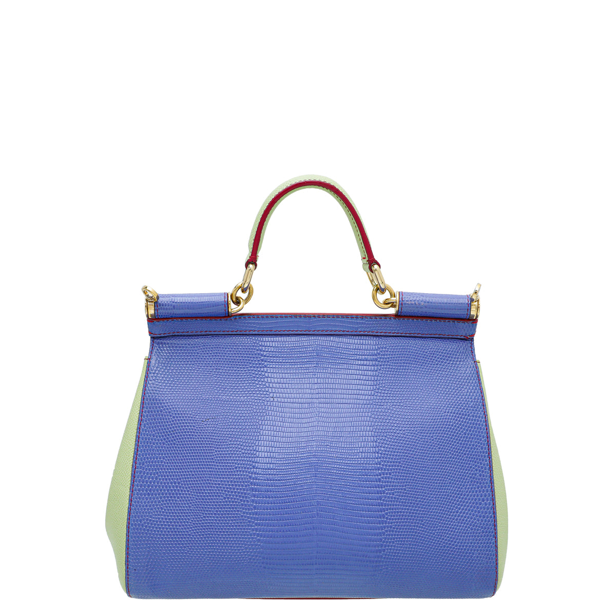 Dolce & Gabbana Multicolor Lizard Print Sicily Medium Bag-Dolce & Gabbana-THE CLOSET