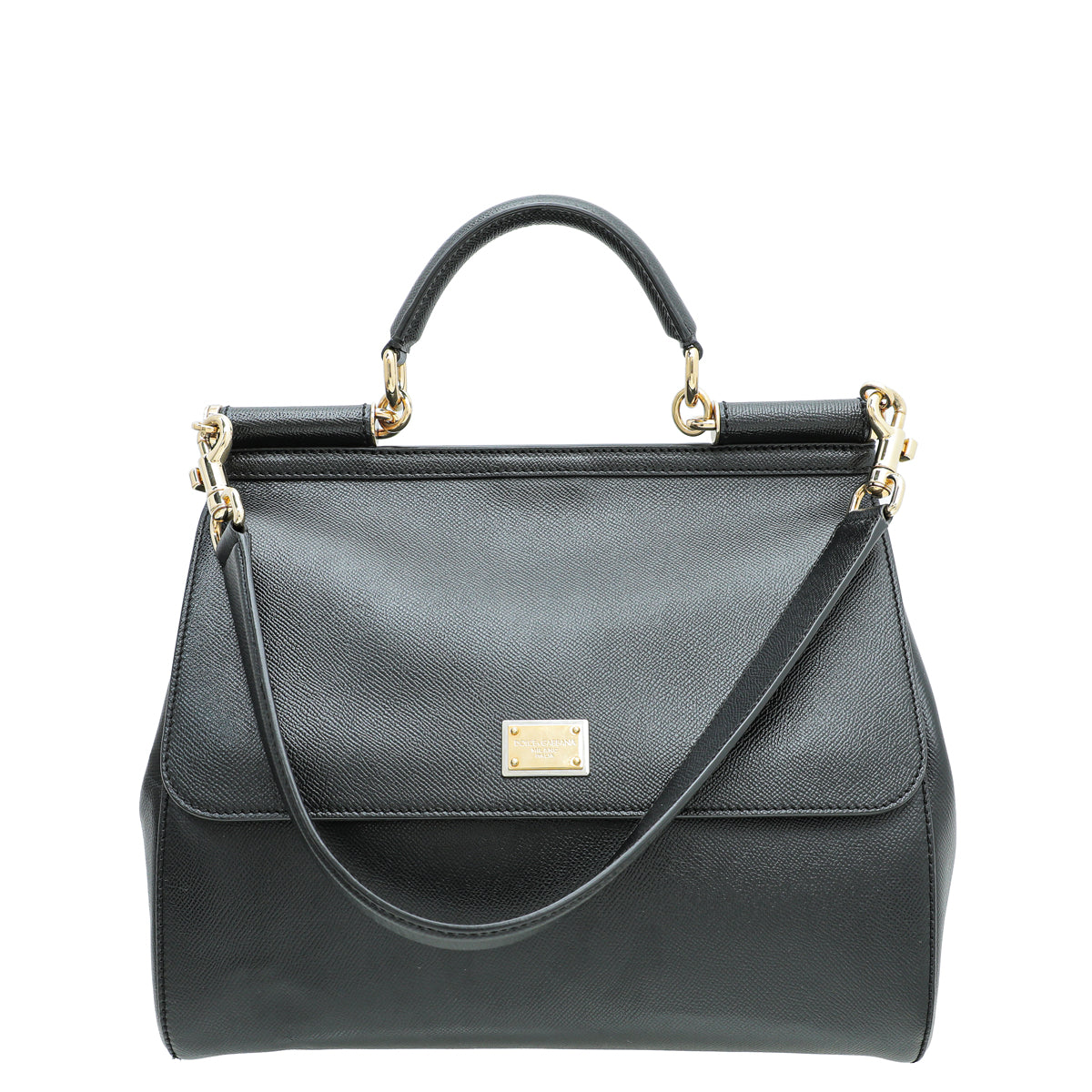 Dolce & Gabbana Black Sicily Large Bag-Dolce & Gabbana-THE CLOSET