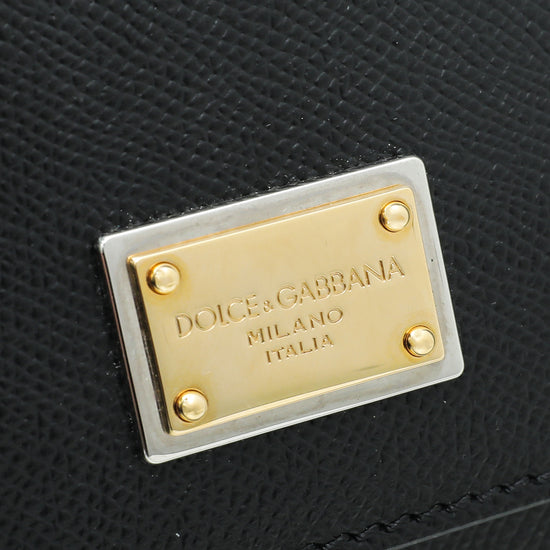 Dolce & Gabbana Black Sicily Large Bag – The Closet