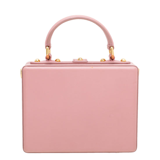 Dolce & Gabbana Pink Quilted Dolce Box Bag