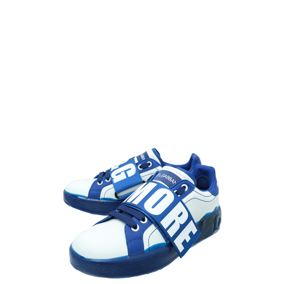 Dolce & Gabbana Bicolor DG Rules Heart Portofino Sneaker 37.5-Dolce & Gabbana-THE CLOSET