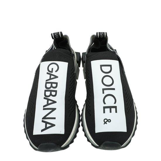 Dolce & Gabbana Bicolor Sorrento Mesh Sneaker 40