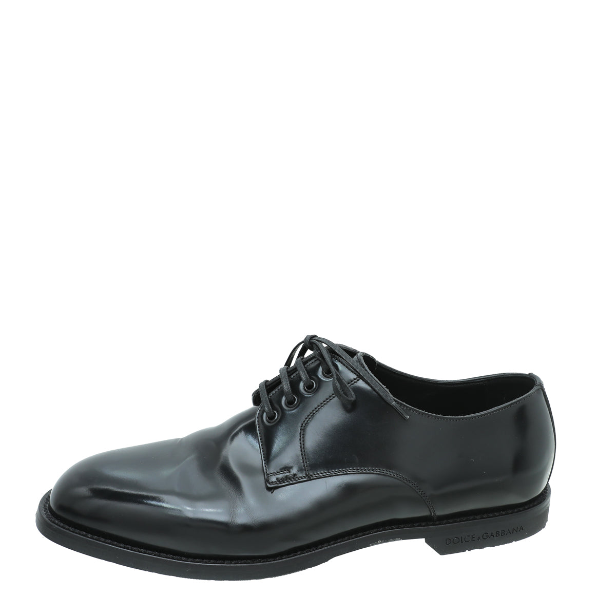 Dolce & Gabbana Black Derby Oxford Shoes 7.5-Dolce & Gabbana-THE CLOSET