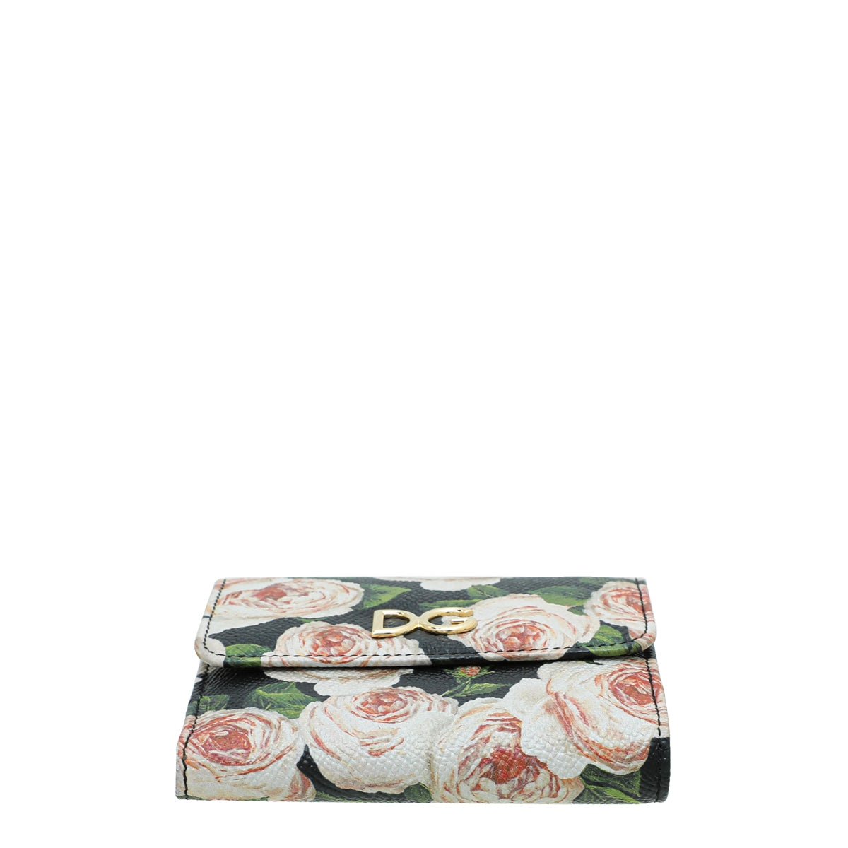 Dolce & Gabbana Multicolor DG Floral Print Small French Wallet