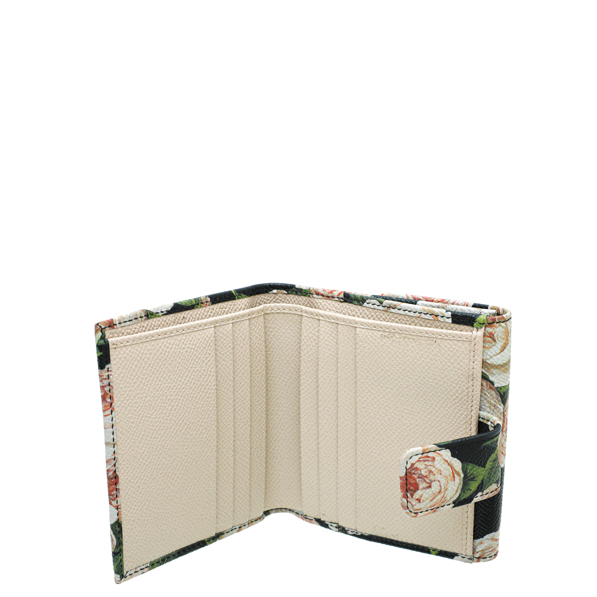 Dolce & Gabbana Multicolor DG Floral Print Small French Wallet