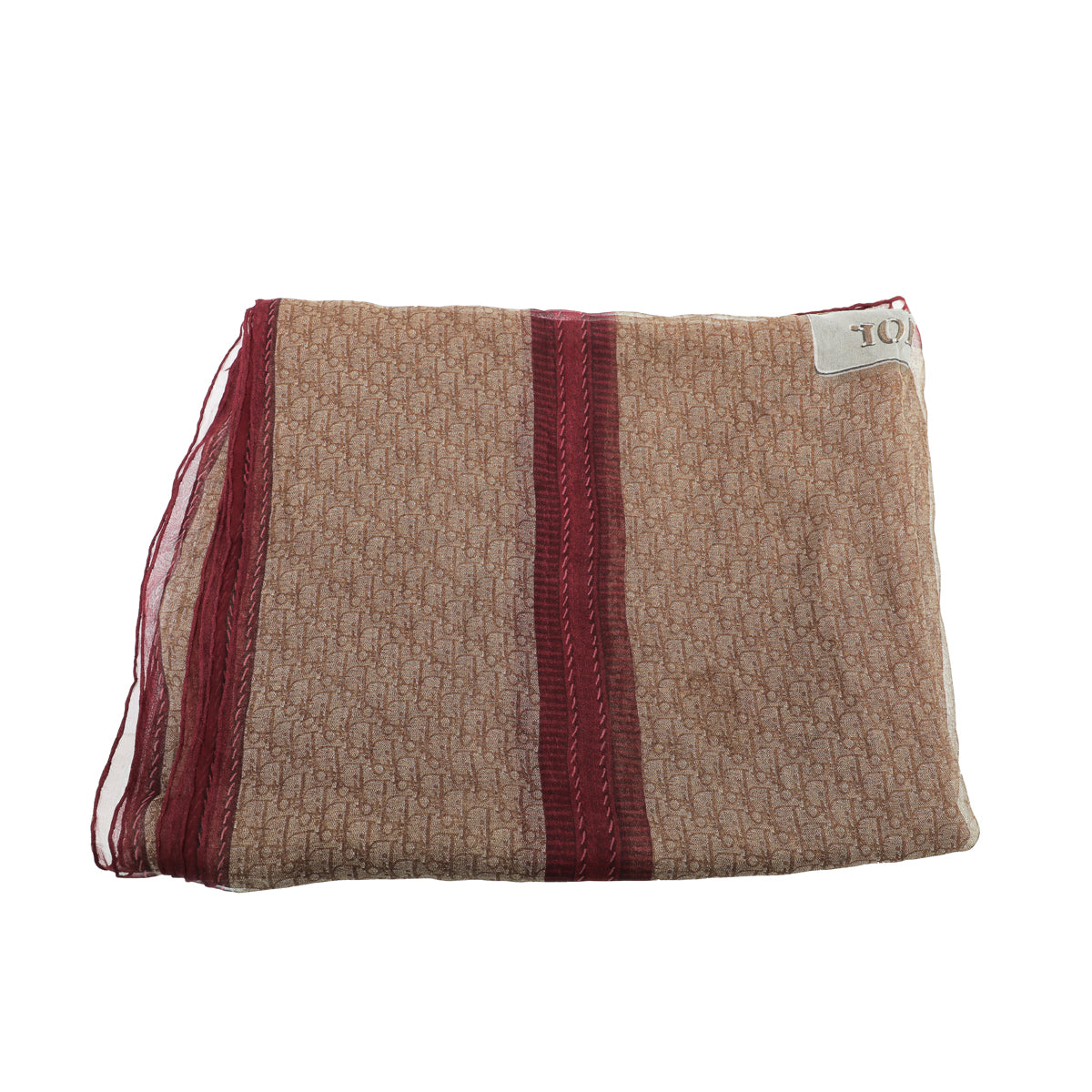 Christian Dior Bicolor Oblique Print Silk Scarf-Christian Dior-THE CLOSET