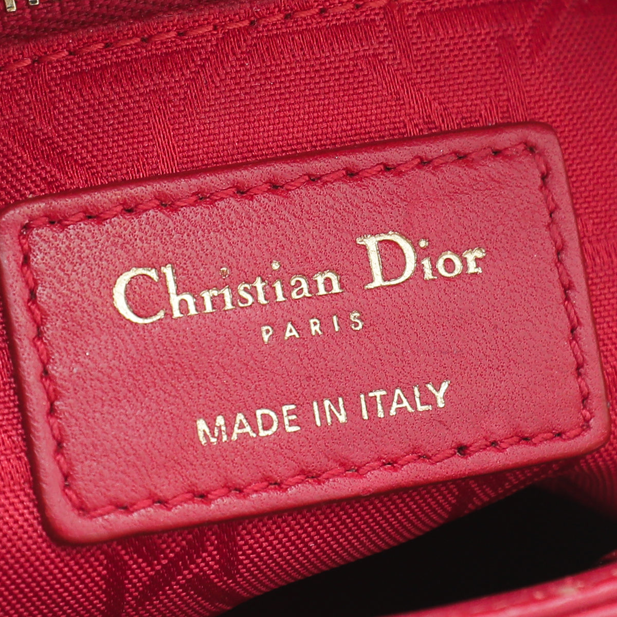 Christian Dior Red Lady Dior My ABCDIOR Small Bag