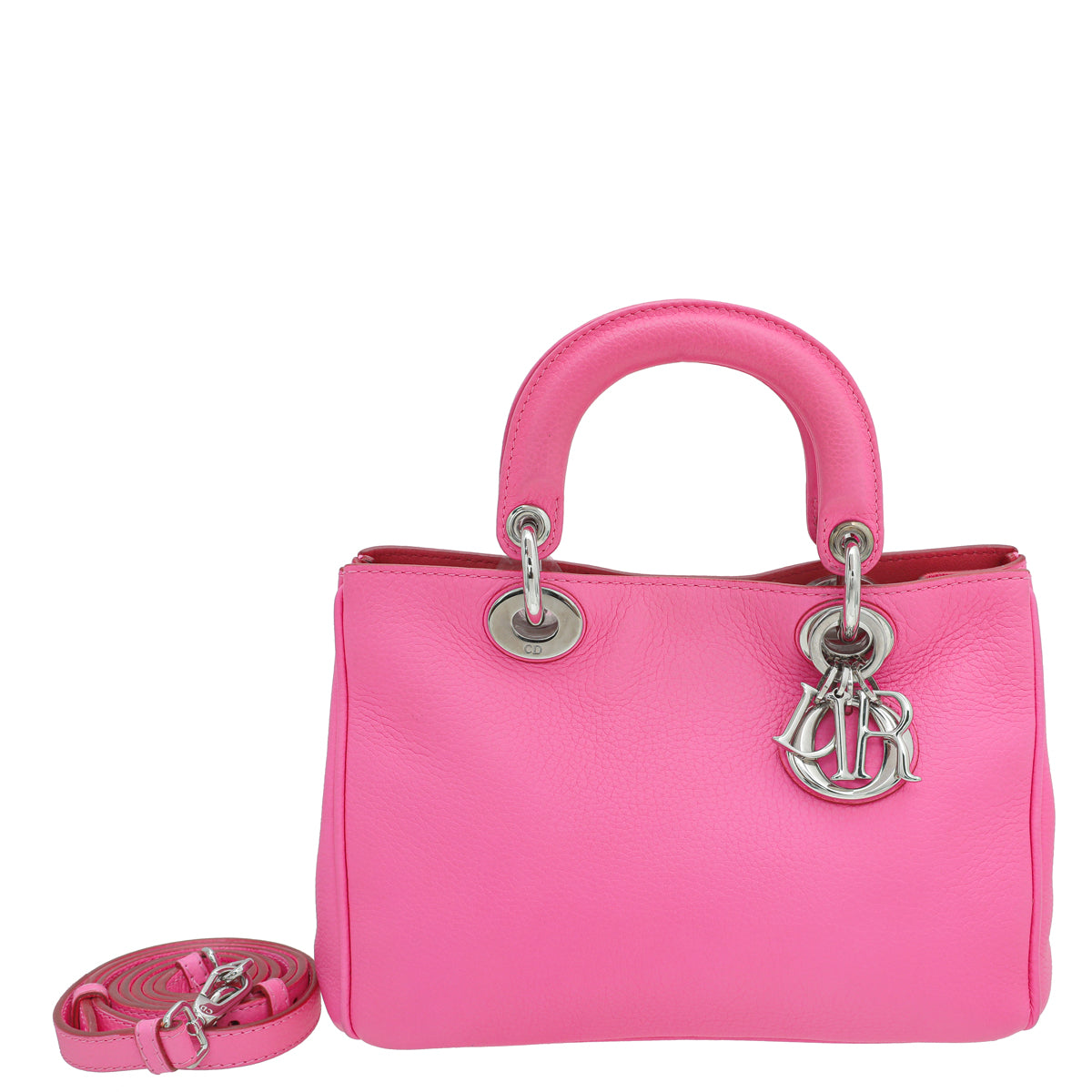 Christian Dior Neon Pink Diorissimo Mini Bag