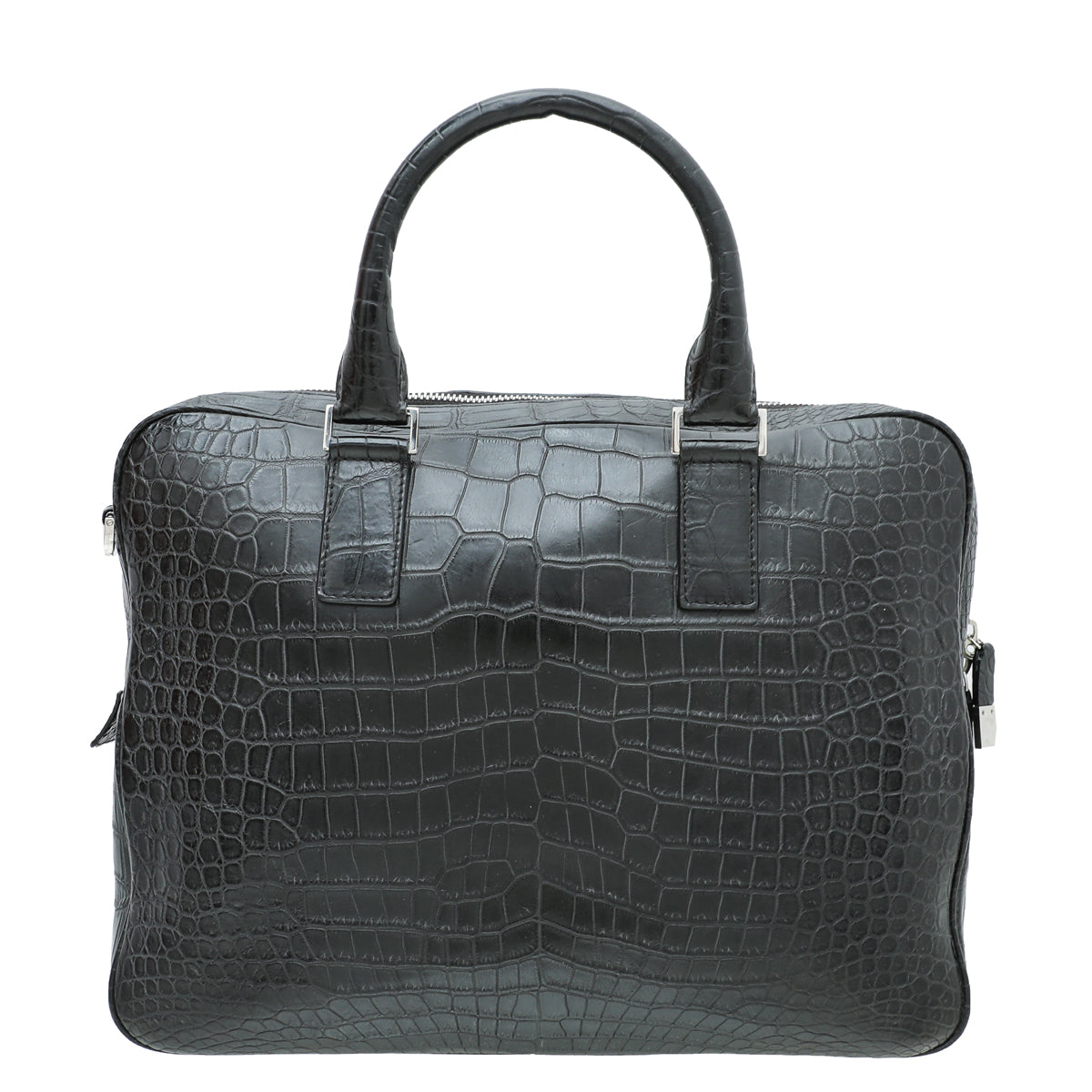 Christian Dior Black Alligator Homme Briefcase-Christian Dior-THE CLOSET