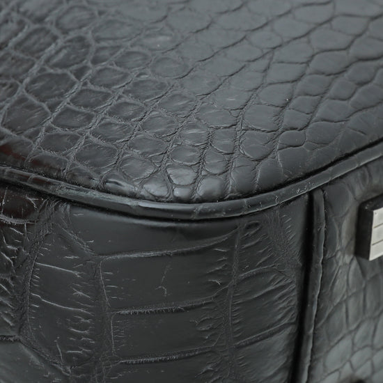 Christian Dior Black Alligator Homme Briefcase