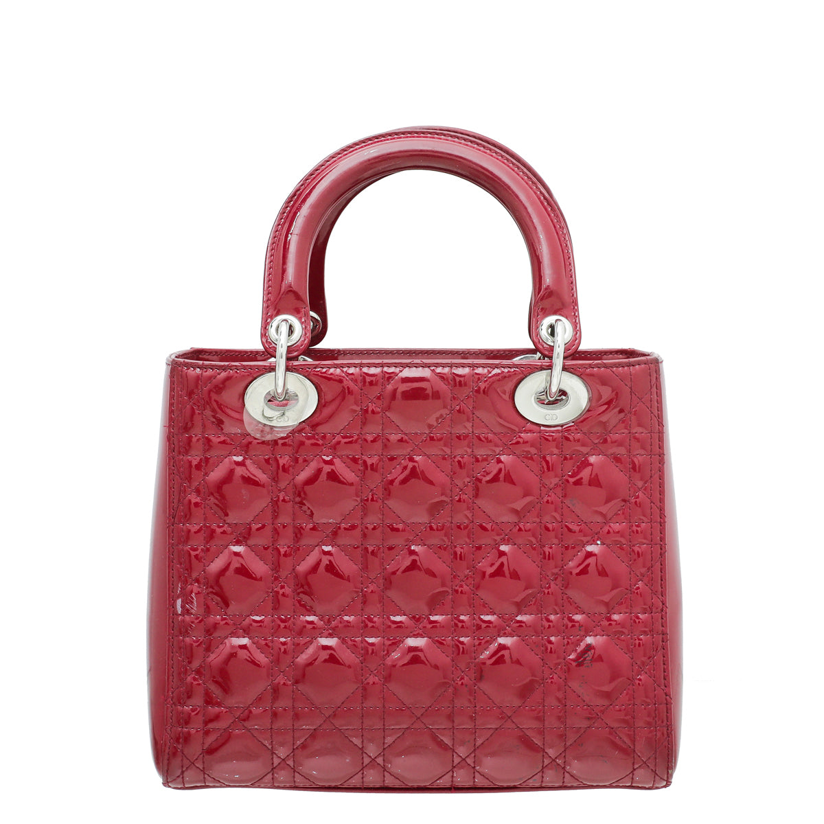 Christian Dior Red Lady Dior Medium Bag