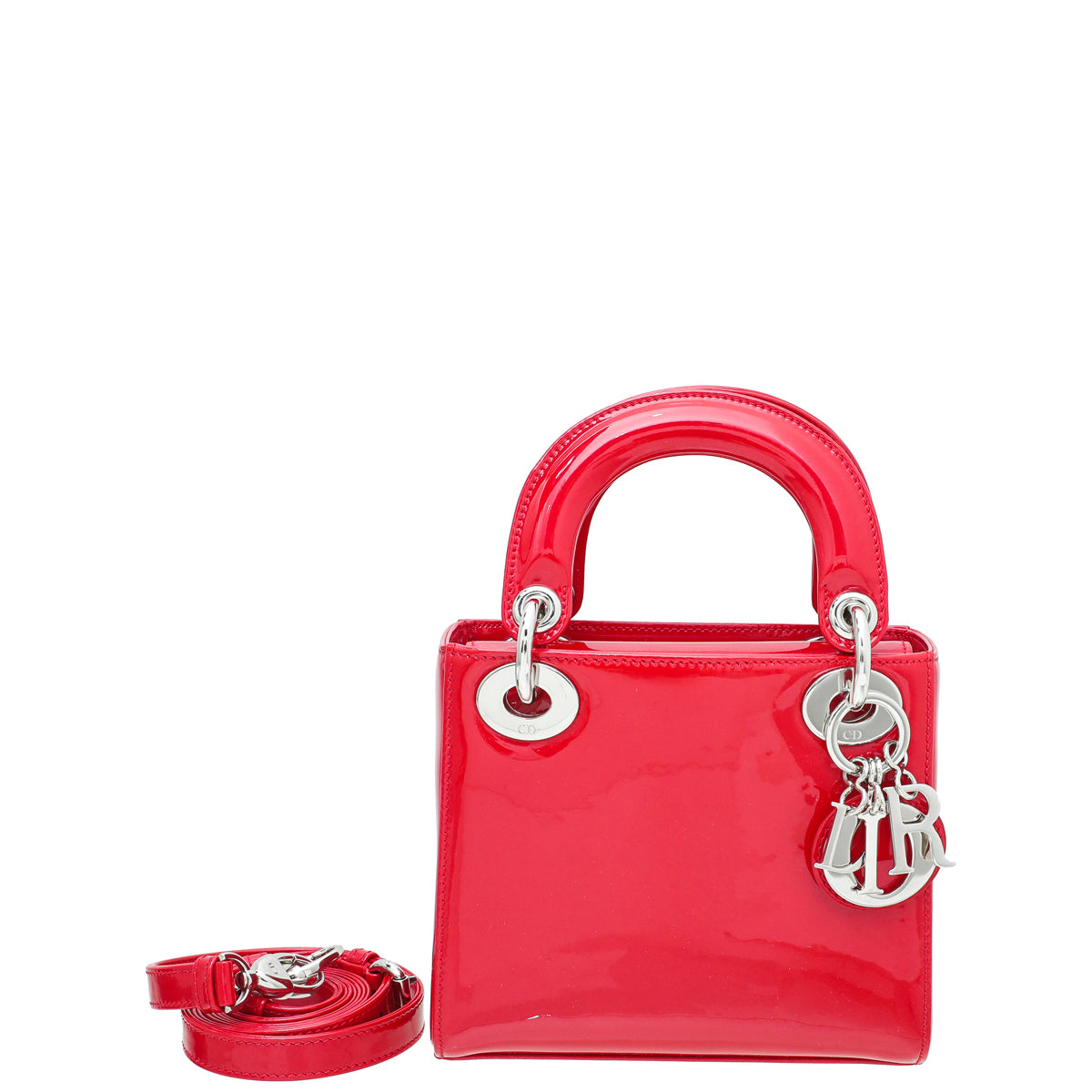 Christian Dior Red Lady Dior Mini Bag