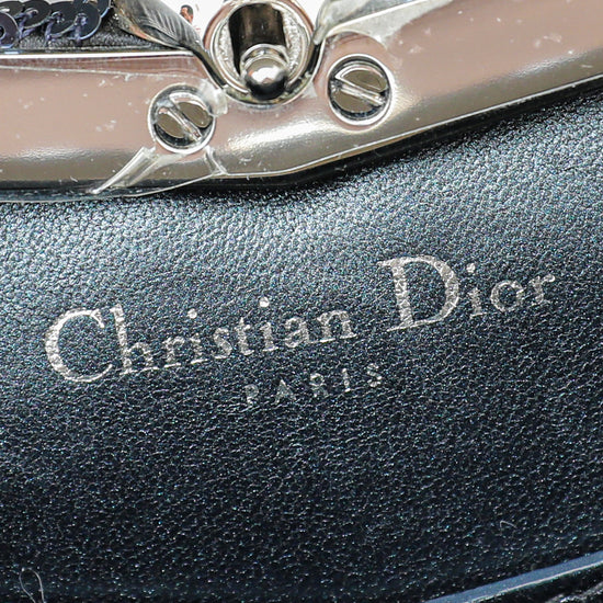 Christian Dior Navy Blue Sequins Chain Pochette