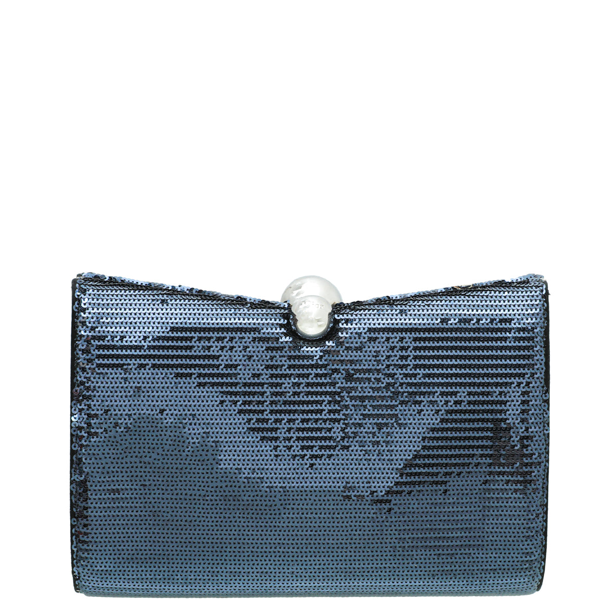 Christian Dior Navy Blue Sequins Chain Pochette-Christian Dior-THE CLOSET
