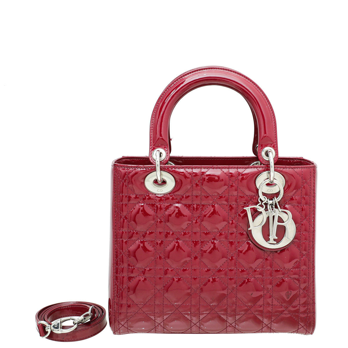 Christian Dior Cerise Lady Dior Medium Bag-Christian Dior-THE CLOSET