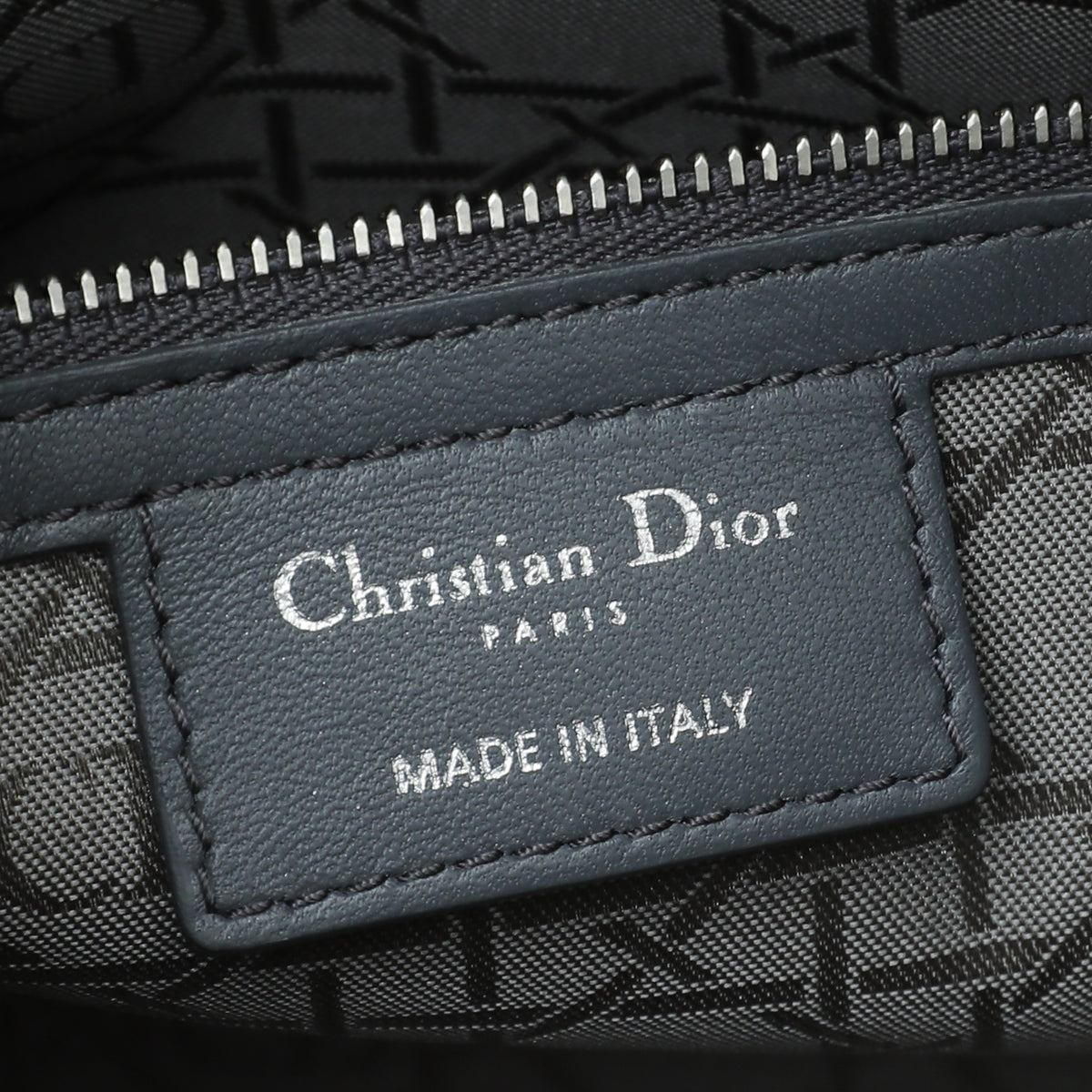 Christian Dior Grey Lady Dior Large Bag