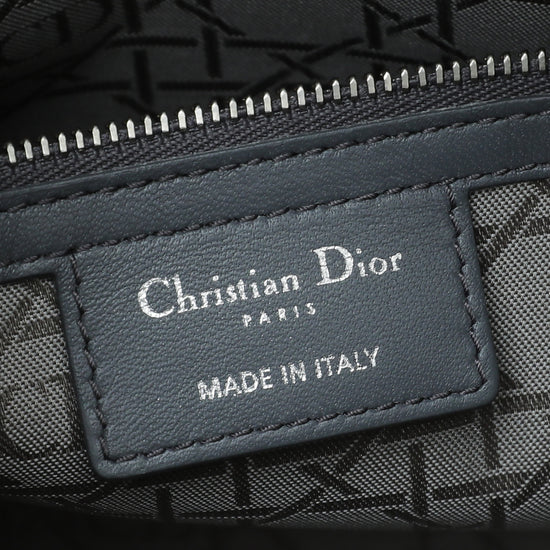 Christian Dior Grey Lady Dior Large Bag