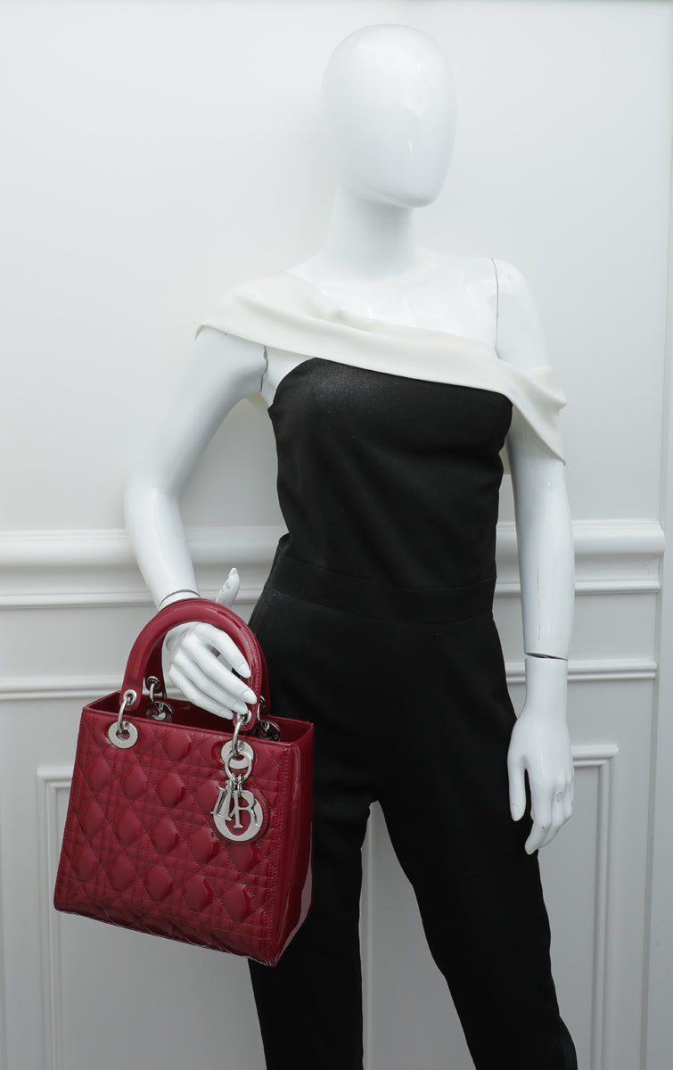 Christian Dior Cherry Lady Dior Medium Bag