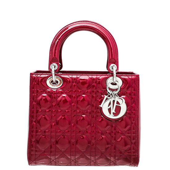 Christian Dior Cherry Lady Dior Medium Bag