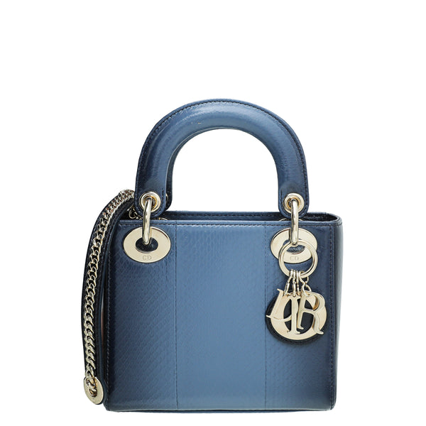 Lady dior bag online blue