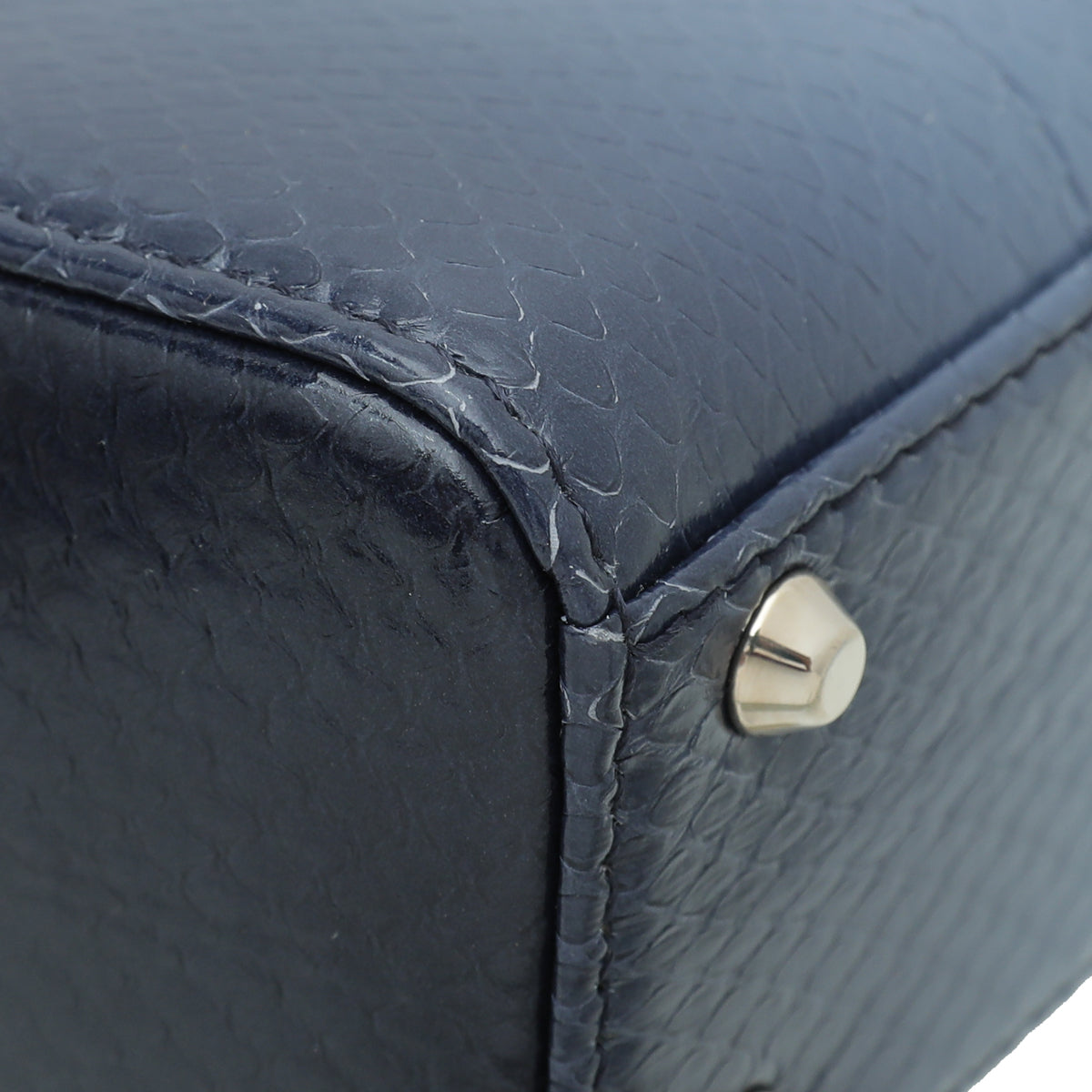 Christian Dior Blue Ombre Python Lady Dior Mini Chain Bag – THE CLOSET