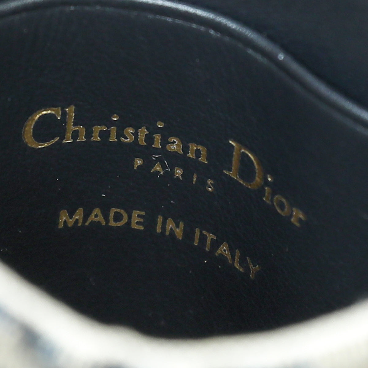 Christian Dior Navy Blue Saddle Oblique Vertical Pouch