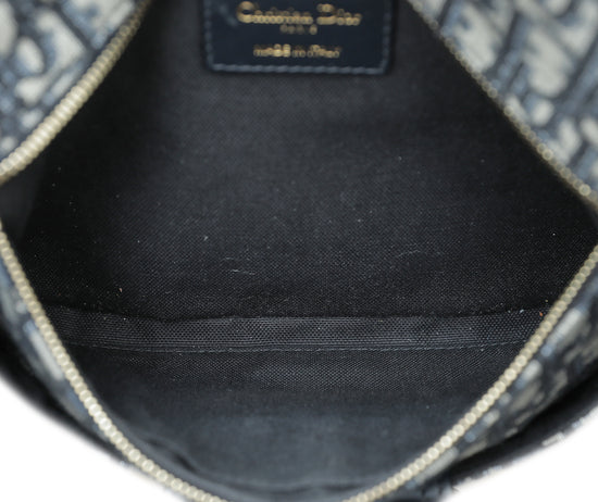 Christian Dior Clutch bags Blue Leather ref.8038 - Joli Closet